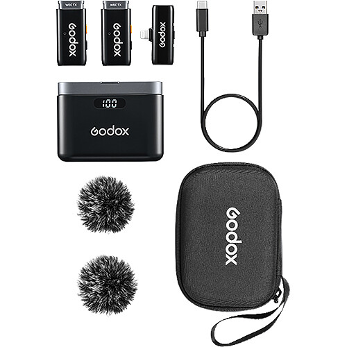 Godox WES1 2-Person Wireless Microphone System for Lightning Devices (2.4 GHz) - Image 3