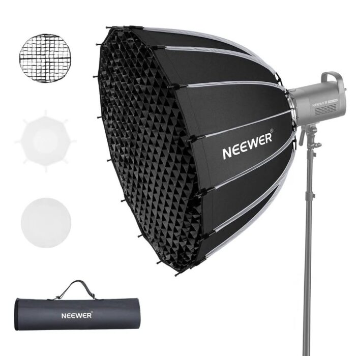 Neewer 85CM DEEP PARABOLIC QUICK RELEASE SOFTBOX WITH HONEYCOMB GRID